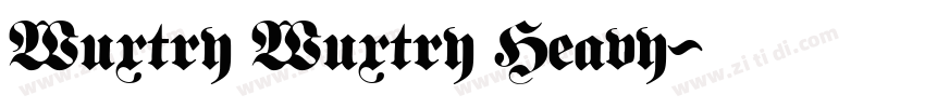 Wuxtry Wuxtry Heavy字体转换